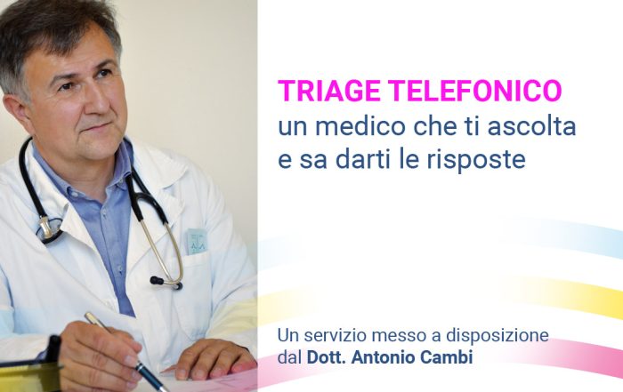 il dott antonio cambi offre un servizio di triage telefonico per il coronavirus
