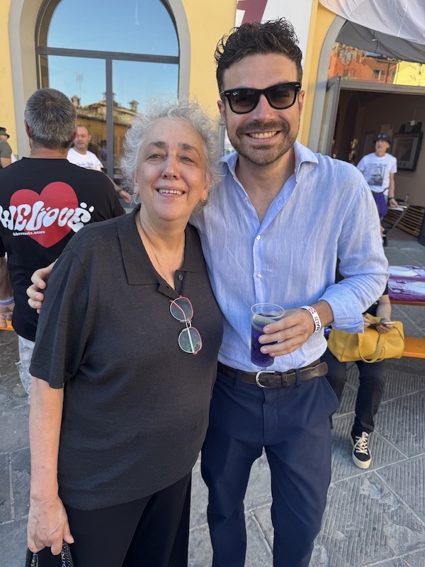 Lucia Betti con il giornalista Giulio Falciai - Loro Ciuffenna 13 giu 26
